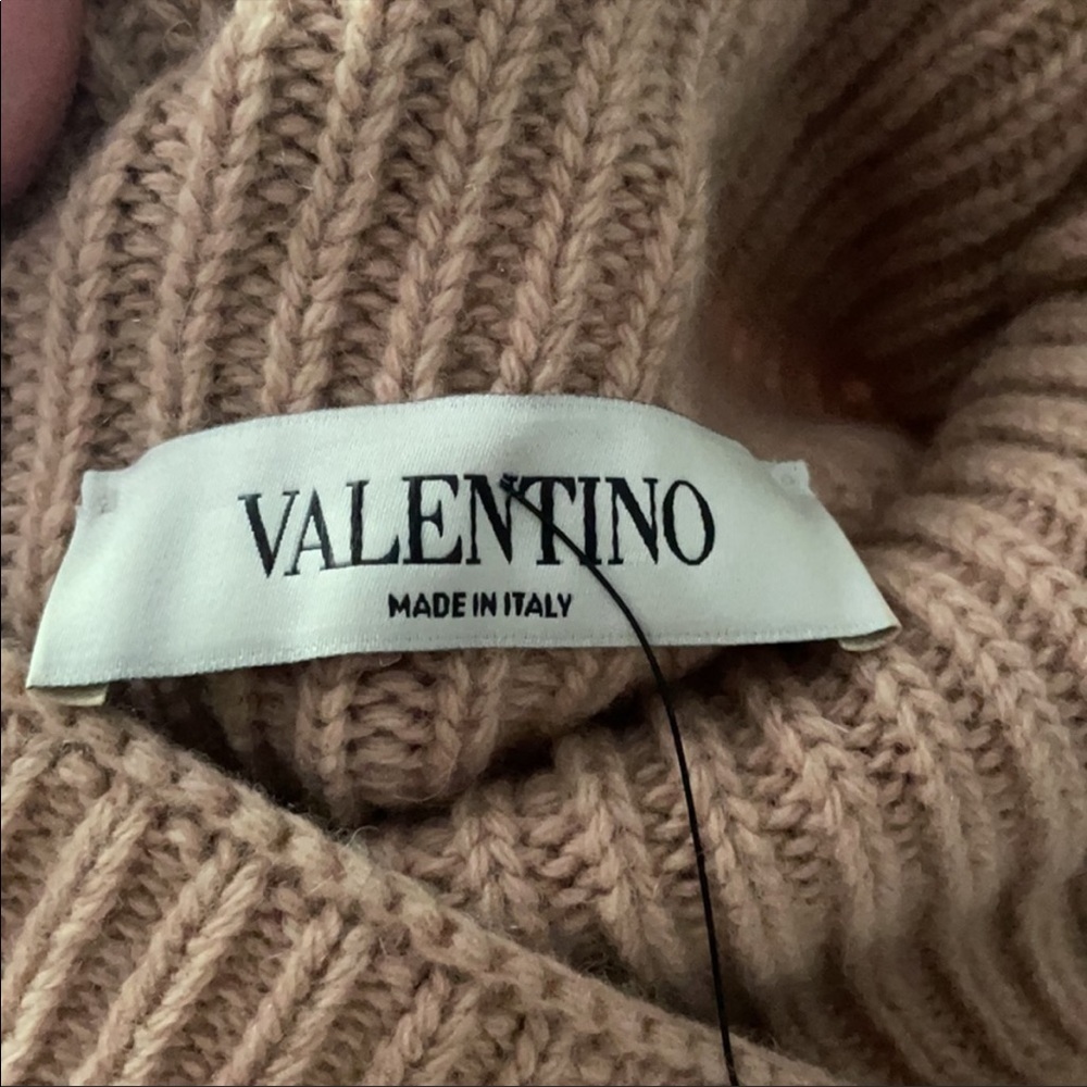 Valentino Ribbed Wool & Cashmere Sweater Dress - Picture 6 of 9
